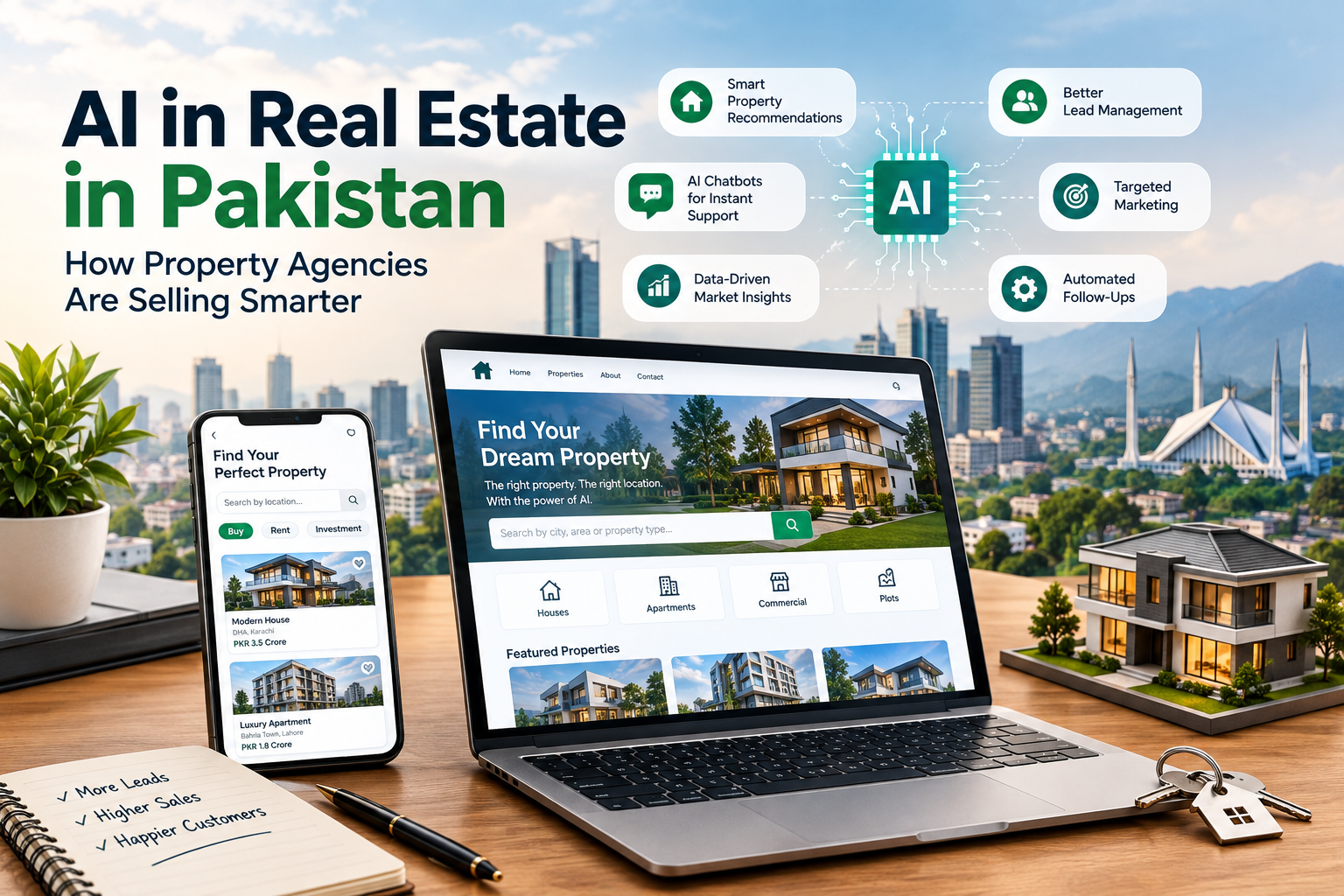 AI in real estate in Pakistan helping property agencies sell smarter